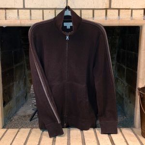 🤑PRICE DROP🤑 Banana Republic - Knit Full Zip Long Sleeve Stripe Mock S